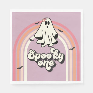 groovy Geist retro Halloween Gruselig Eine Geburts Serviette