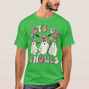 Groovy Geist Vintage-Design Retro-Halloween, lasst T-Shirt
