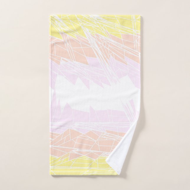 Groovy Geometric Abstrakt Pangender Pride Flag Handtuch (Handtuch)