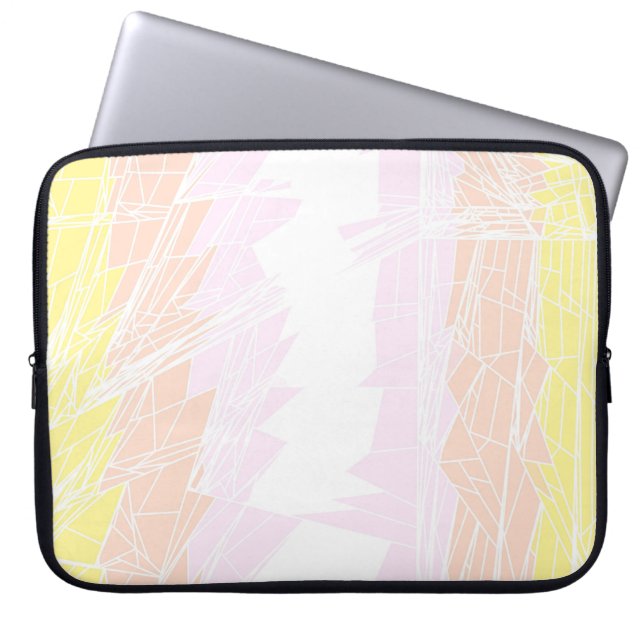 Groovy Geometric Abstrakt Pangender Pride Flag Laptopschutzhülle (Vorderseite)