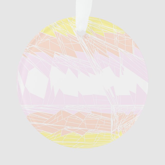 Groovy Geometric Abstrakt Pangender Pride Flag Ornament (Vorderseite)
