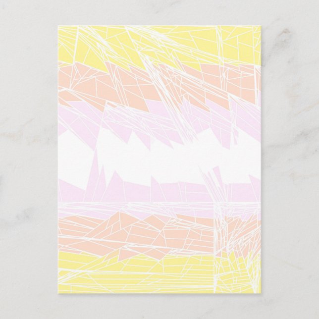 Groovy Geometric Abstrakt Pangender Pride Flag Postkarte (Vorderseite)