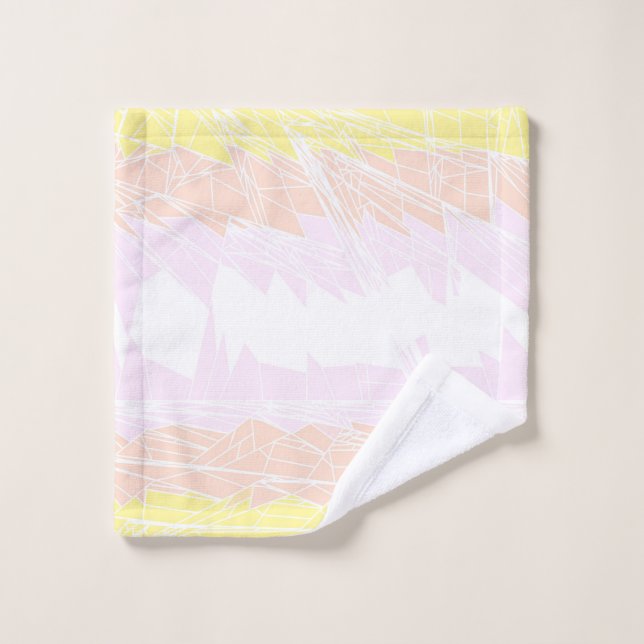Groovy Geometric Abstrakt Pangender Pride Flag Waschlappen (Waschlappen)