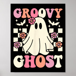 Groovy Ghost Halloween Ghost Kostüm Retro Groovy Poster