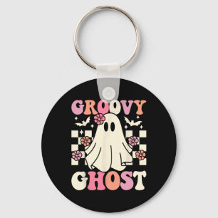 Groovy Ghost Halloween Ghost Kostüm Retro Groovy Schlüsselanhänger