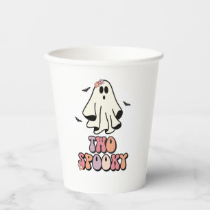 Groovy Ghost Retro Halloween Zwei Spooky Geburtsta Pappbecher