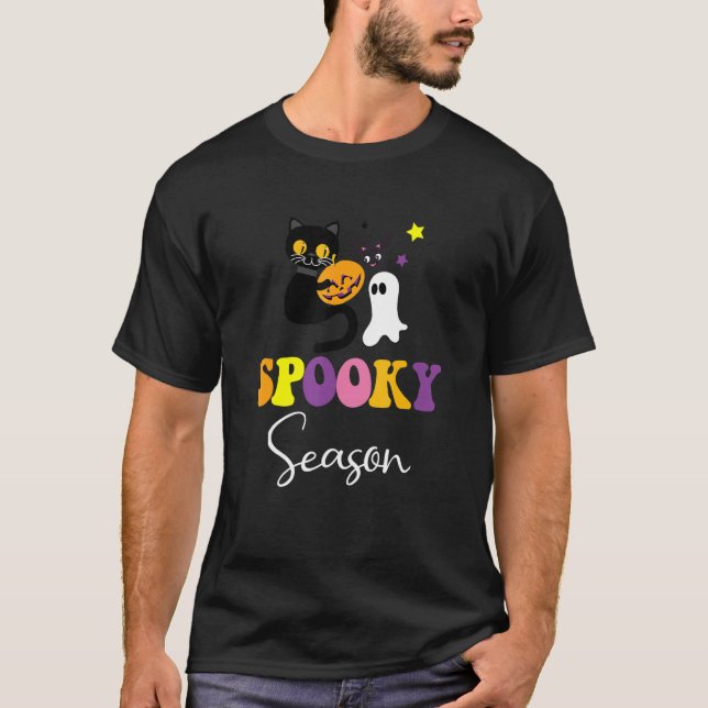 Groovy Ghost Spooky Saison T-Shirt (Vorderseite)