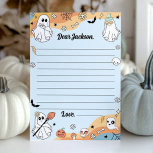Groovy Ghost Time Capsule Note Card Dankeskarte