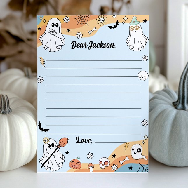Groovy Ghost Time Capsule Note Card Dankeskarte (Von Creator hochgeladen)