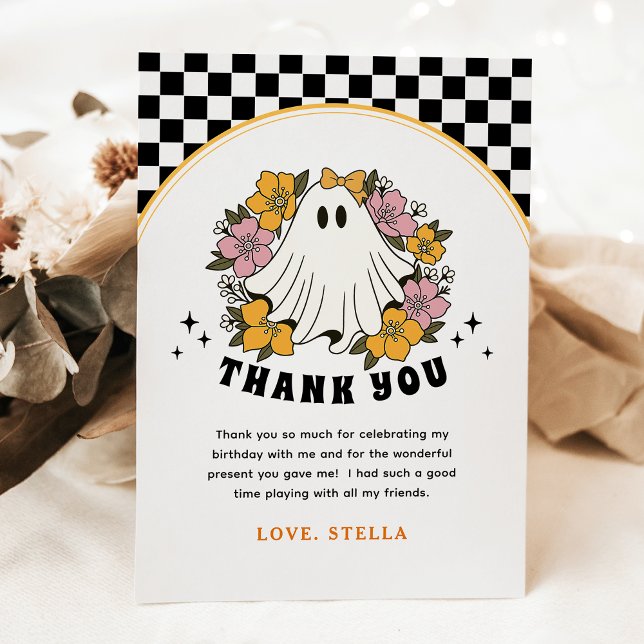 Groovy Girl Halloween Geburtstag Danke, Ihre Karte (Von Creator hochgeladen)