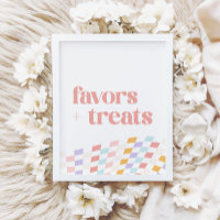 Groovy Girl's Checkered Retro Favoriten und Lecker