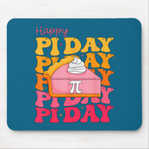 Groovy glücklicher Tag Spiral-Mathe-Lehrer-Tag Lie Mousepad