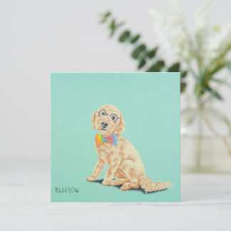 Groovy Goldendoodle-Mitteilungskarten Dankeskarte