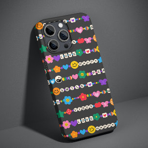 Groovy Good Vibes Liebe Lächeln Retro Beads Case-Mate iPhone 14 Pro Hülle