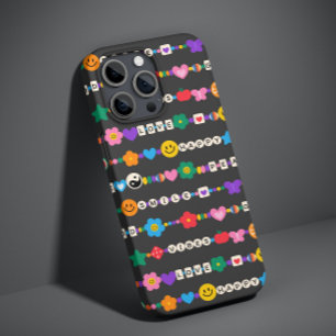 Groovy Good Vibes Liebe Lächeln Retro Beads Case-Mate iPhone 14 Plus Hülle