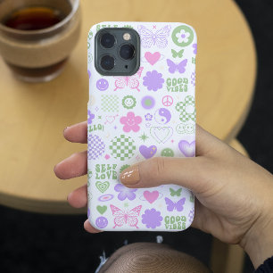 Groovy Good Vibes Y2K Butterfly Modern Girl Case-Mate iPhone 14 Plus Hülle