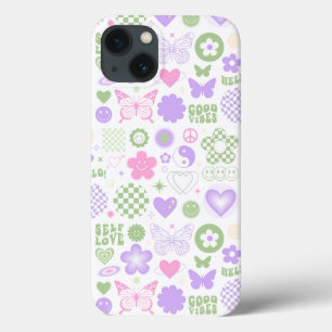 Groovy Good Vibes Y2K Schmetterling Modernes Mädch Case-Mate iPhone Hülle