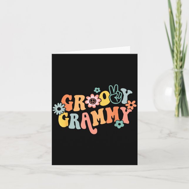 Groovy Grammy One Thankful Grammy Valentines Day M Karte (Vorderseite)