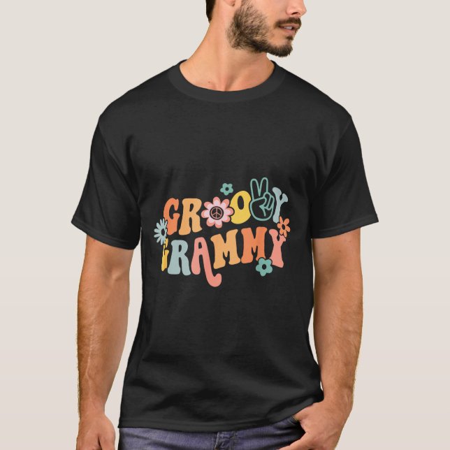Groovy Grammy One Thankful Grammy Valentines Day M T-Shirt (Vorderseite)