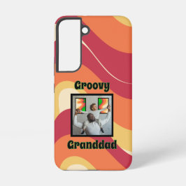 "Groovy Grandad" warmtonisiertes Retro-Wave-Foto Samsung Galaxy Hülle