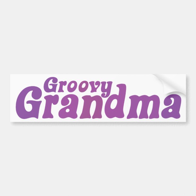 Groovy Grandma Autoaufkleber (Vorne)