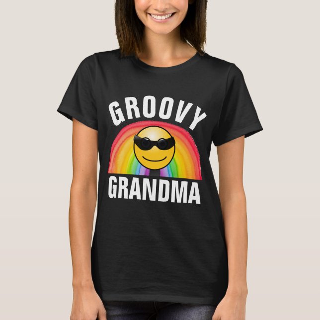 GROOVY GRANDMA RAINBOW-T - SHIRT (Vorderseite)