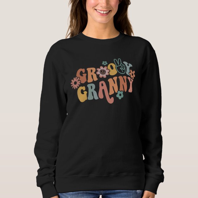 Groovy Granny One Thankful Granny Thanksgiving Chr Sweatshirt (Vorderseite)