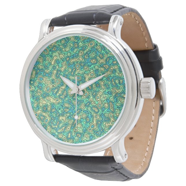 Groovy Green Armbanduhr (Schrägansicht)
