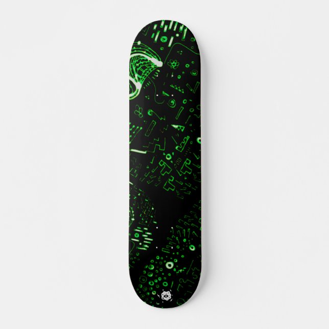 Groovy Green Skateboard (Vorne)