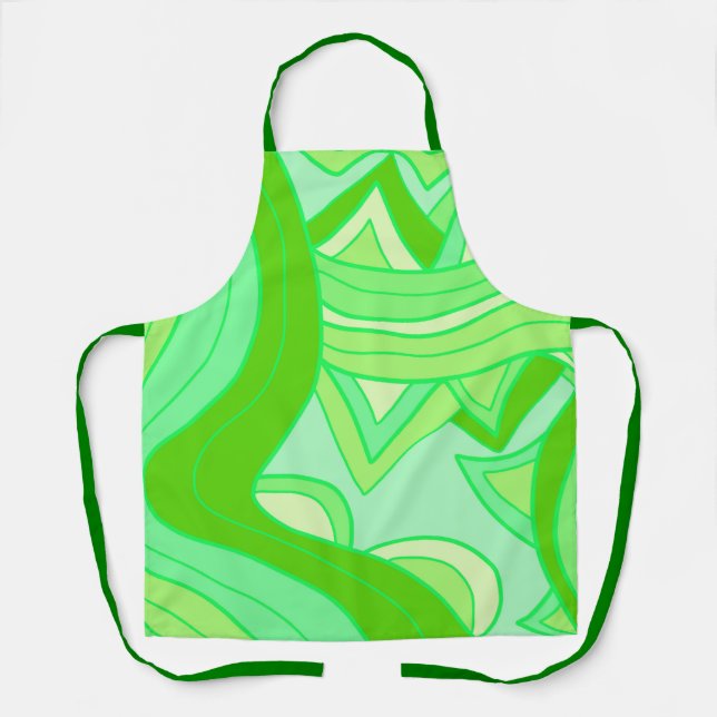 Groovy Greens Schürze (Vorderseite)