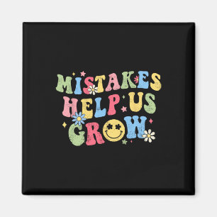 Groovy Growth Mindset Positive Retro Lehrer Byck Magnet