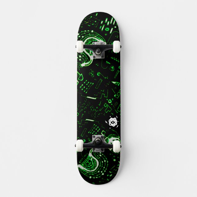 Groovy Grün Skateboard (Vorderseite)