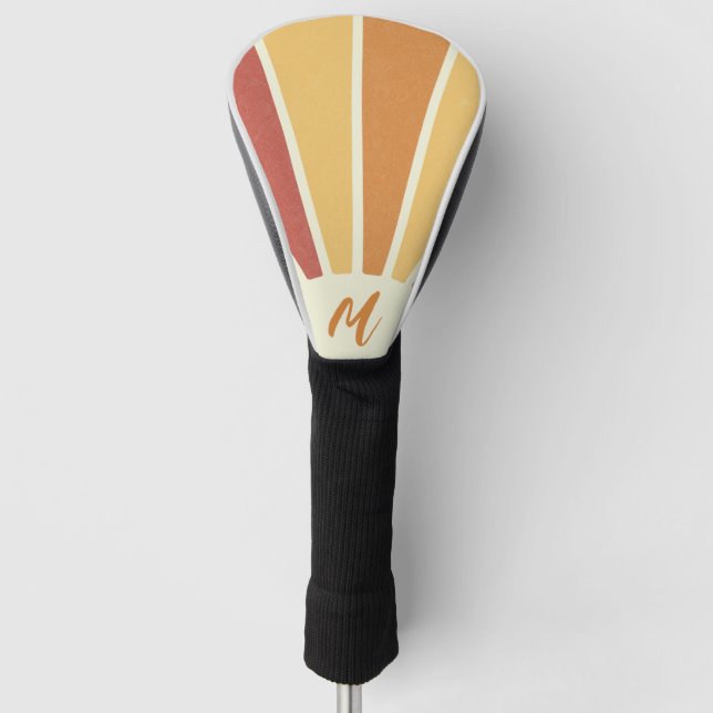 Groovy Grunge Retro-Design Golf Headcover (Vorderseite)