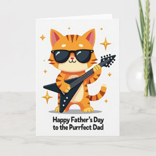 Groovy Guitar Dads Tag Karte