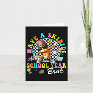 Groovy haben ein Skibidi-Neuschuljahr Bruh Pencil. Karte