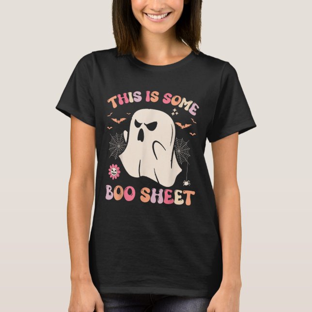 Groovy Halloween Boo Ghost-Kostüm Das ist ein Bo T-Shirt (Vorderseite)