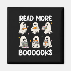 Groovy Halloween Ghost Mehr Bücher Libraria Magnet