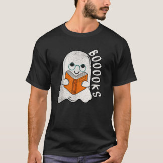 Groovy Halloween Ghost Mehr Bücher Libraria T-Shirt