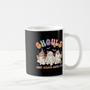Groovy Halloween Ghouls Just Wanna haben Spaß Danc Kaffeetasse