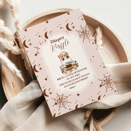 Groovy Halloween Little Boo Baby Raffle Diapper Begleitkarte