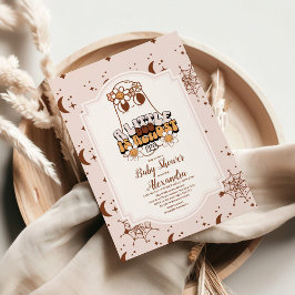 Groovy Halloween Little Boo Baby Shower Einladung