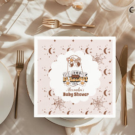 Groovy Halloween Little Boo Baby Shower Serviette