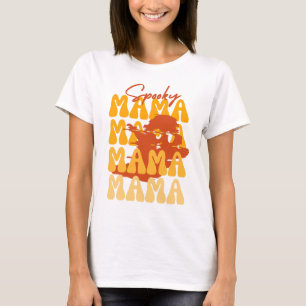 Groovy Halloween Mama niedlicher Geist störte lust T-Shirt
