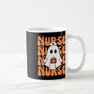 Groovy Halloween Nurse Ghost Funny Nursing Kostüm Kaffeetasse