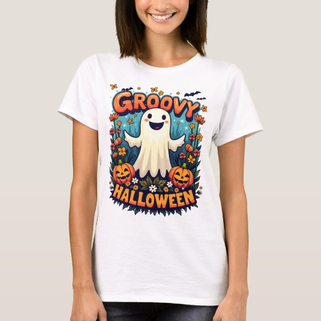 Groovy Halloween T-Shirt (Vorderseite)