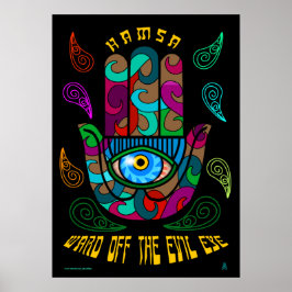 Groovy Hamsa Poster