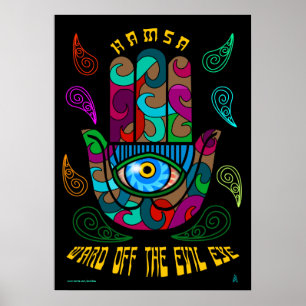 Groovy Hamsa Poster