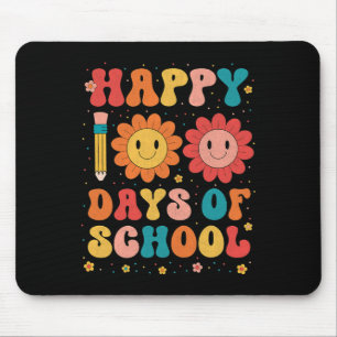 Groovy Happy 100 Days of School Lehrer 100. Tag Mousepad