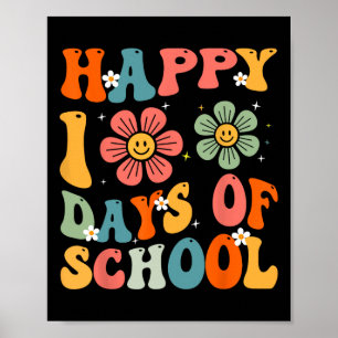 Groovy Happy 100. Tag Student Niedlich Kinder 100 Poster