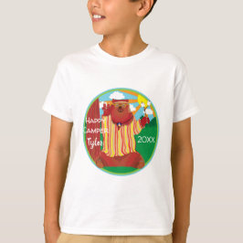 Groovy Happy Camper Bear T - Shirt